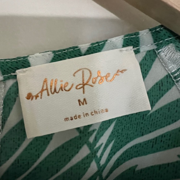 Retro Style Green & White Palm Print Set, Size M from Unique Vintage - Picture 5 of 7